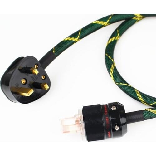 High quality UK HK SG Power Wire Red copper hifi cable TUBE AMP CD hifi power cable