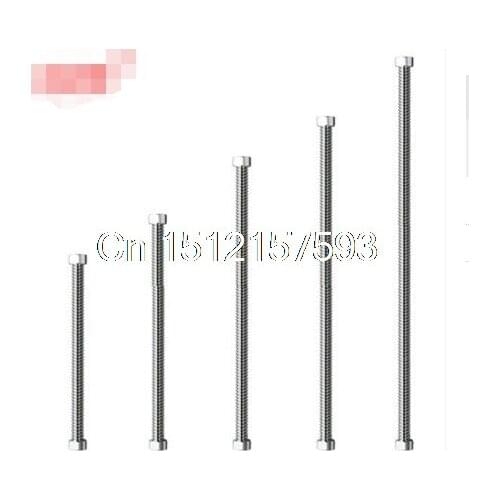 3/4" Female BSP 304 Stainless Steel High-Voltage Explosion-Proof Corrugated Pipe Hard Tube Inlet Outlet Cold Hot Water 10cm-80cm