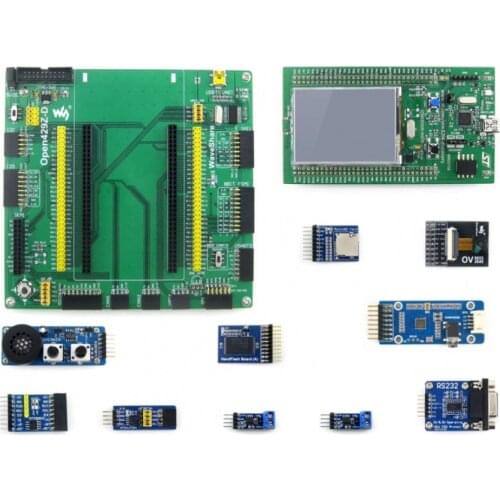 Waveshare Open429Z-D Package B with 32F429IDISCOVERY STM32F429ZIT6 STM32 ARM Cortex M4 Development Board +10pcs Modules Kits