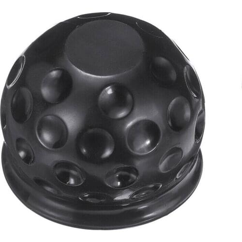 50mm Tow Bar Ball Cover Car RV Trailer Tow Ball Protective Cap Black Universal Rubber Automatic Tow Rod Ball Cap
