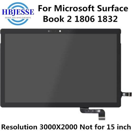 13.5"New LCD Monitor Replace For Microsoft Surface Book 2 1806 1832 LCD Display Touch Screen Digitizer Assembly(Not for 15 inch)