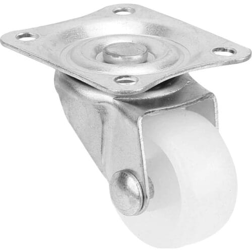 4Pcs 1in Nylon Swivel Caster 20KG Load Furniture Universal Roller Wheel For Cart Flatbed Truck Trolley Caster Wheels Replacement