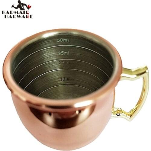 60ml Measuring Cup Tools Bar Measure Cocktail Jigger Copper Plated Bar Tools Bar Accessory