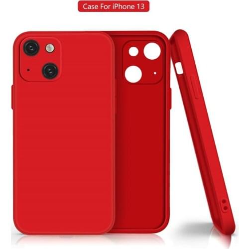 For iPhone 13 Pro Max Mini Straight Edge Precise Hole Position Mobile Phone Case Matte Soft TPU Protective Cover