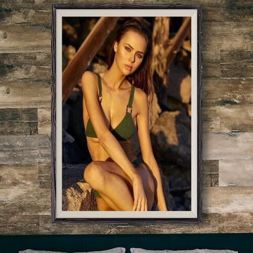 E318 Jana Jung Sexy Model Movie Star Wall Silk Cloth Poster Art Home Decoration Gift