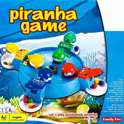 Hungry Piranha Game, Feed the Hungry Piranha Before the Other Piranhas Eat Up All the Balls Fun Parent-child Desktop Board Game