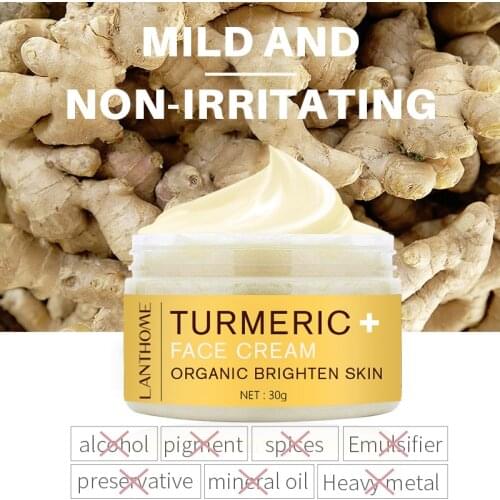 Turmeric Cream Lotion Cream Moisturizing Face Cream Turmeric Face Cream Shrinking Pores Night Day Whitening Skin Care TSLM1
