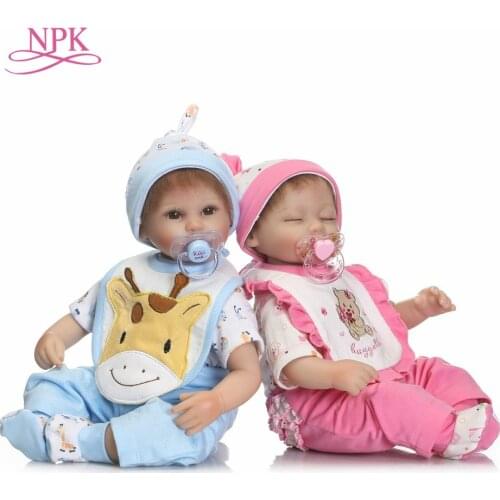 Hot sale bebes reborn dolls silicone reborn baby cute realistic babies XMAS Gift for girls bed time early education toy Bonecas