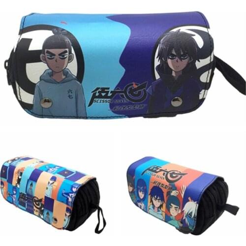 Cartoon Anime 7 Cosmetic Bags Zipper Pouch Pencil Case Makeup Cases School Pen Bag Stationery Bag Cosplay Gifts