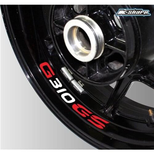 New Motorcycle tire reflective sticker creative wheel rim logo decal moto Decorative accessories for bmw g310gs