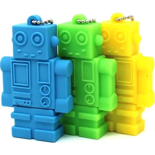 New design USB flash drive 32gb Pendrive 16gb Pen drive 8gb Cartoon robot USB creative Flash card Memory stick drive 4GB 64GB