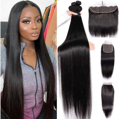 30 32 34inch wig human hair HD transparrnt Lace Long wig Remy For Black Women 4X4human hair straight lace Closure wig PrePlucked