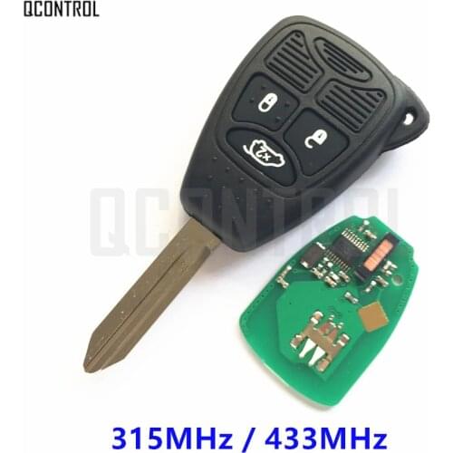 QCONTROL Remote Key 3 Buttons for Chrysler 200 300 Aspen Pacifica PT Cruiser Sebring Town & Country Keyless Entry Transmitter