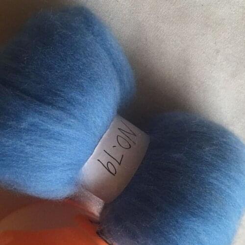 WFPFBEC 70s Australia COMBED 100% WOOL fiber merino diy wool for neddles felting wool roving 50g 100g 200g 300g 500g 1000g NO.79