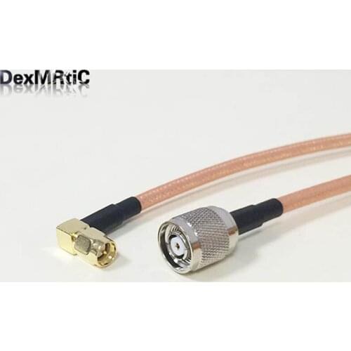 WIFI antenna extension cable RP-TNC Male Plug Switch SMA Right Angle Male Pigtail adapter RG142 50CM/100CM low loss