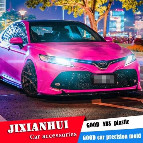 For Camry Body kit spoiler 2018-2019 For Toyota Camry sc ABS Rear lip rear spoiler front Bumper Diffuser Bumpers Protector