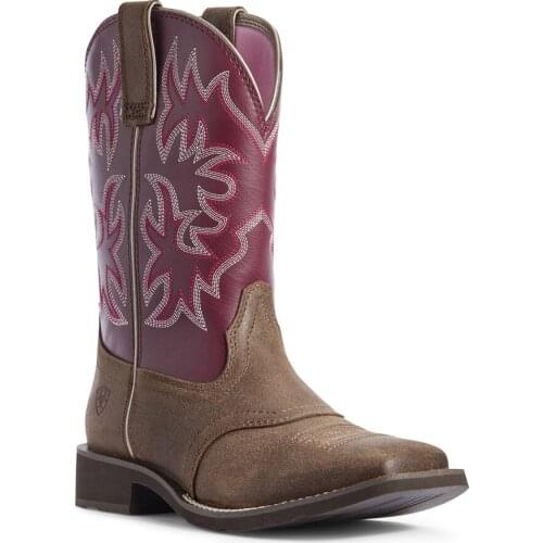 Women Delilah Western Boots Wide Square Toe