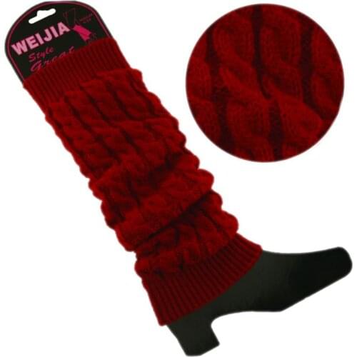 Women Winter Warm Knit Crochet High Knee Leg Warmers Leggings Boot Leggings Slouch Drop Ship