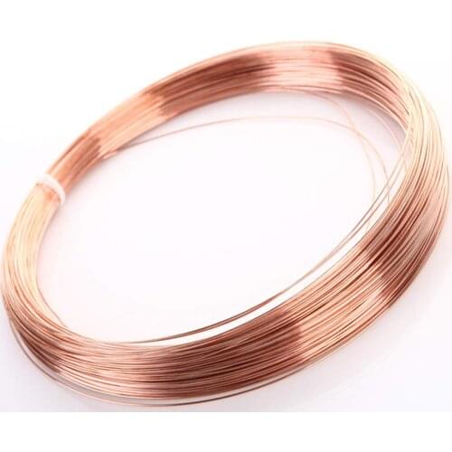 3M/2M/1M Diameter 0.2/0.3/0.4/0.5/0.6/0.8/1/1.2/1.5/1.8/2/2.5/3/4/5 mm T2 Copper line Solid Copper Wire Conductive Copper Wire