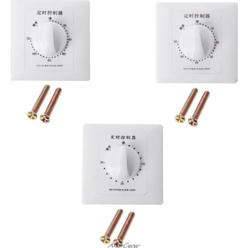 AC 220V 30/60/120 Min Timer Switch Pump Mechanical Countdown Control Interruptor