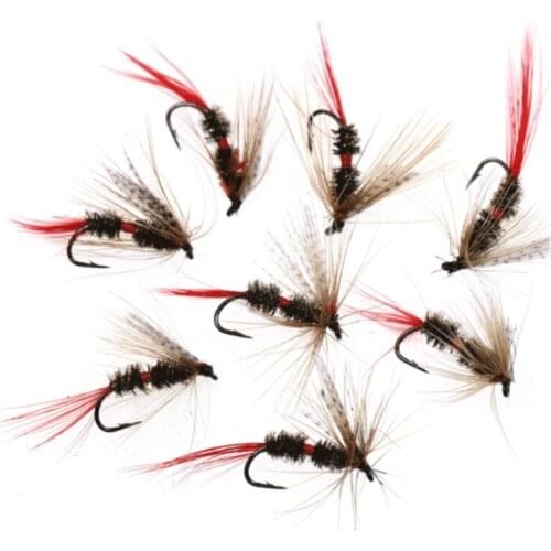 6Pcs/Set Insects Flies Fly Fishing Lures High Carbon Steel Hook Fish Tackle Bait with Super Sharpened Crank Hook Fishing Tackle