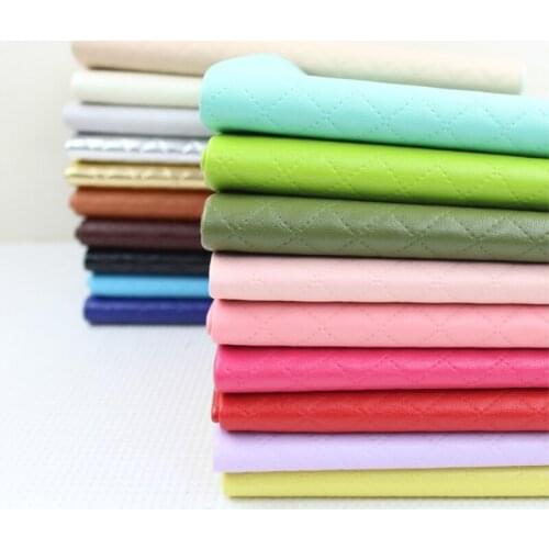 96x135cm Synthetic leather embroidered sheep grain PU leather Fabrics Leather Soft pack sofa leather DIY accessories