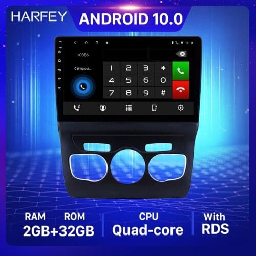 Harfey 10.1" GPS Car Radio car Multimedia Player Android 10.0 For Citroen C4 2013 2014 2015 2016 Head Unit Support RDS DVR