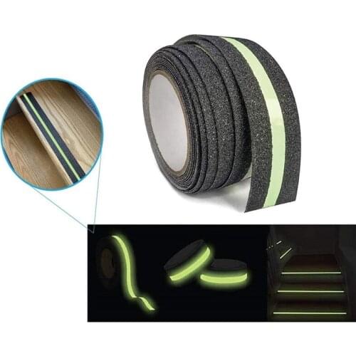 Safety Luminous Anti-Slip Tape Floor Non Skid Tape Adhesive Stickers High Grip for highlighting stair nosings, dangerous step