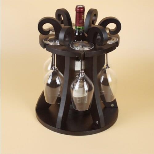 D creative Home Furnishing European living room decorations ornaments Wine wood wine rack shelf wedding gift
