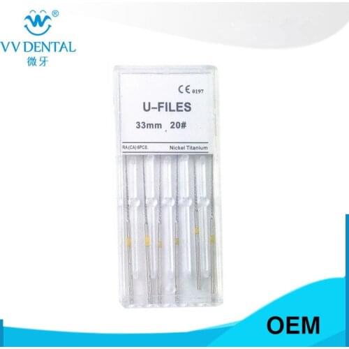 Dental endo endodontic U-FILE root canal file 20# for root canal washing for ems woodpecker satelec endo tip