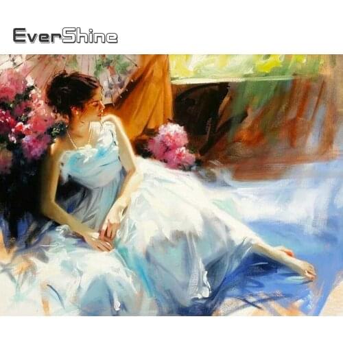 Evershine 5D DIY Diamond Embroidery Girl New Arrival Diamond Painting Woman Rhinestone Picture Portrait Mosaic Kit Home Decor
