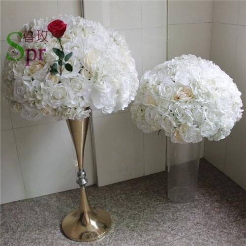 SPR 40CM wedding table center flower ball wedding road lead artificial flore centerpiece wedding backdrop flower decoration