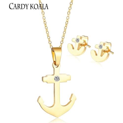 Retro literary cross pendant set simple earrings fashion pendant