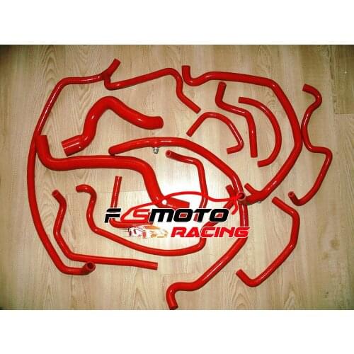 RED 14PCS FIT For Renault Super 5 GT Turbo PHASE 1 1985 1986 1987 Silicone Radiator Hose 85 86 87