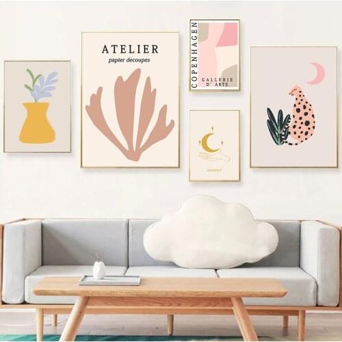 Leopard Botanical Garden Van Gogh MInimalist Wall Art Canvas Painting Posters And Prints Wall Pictures For Living Room Decor