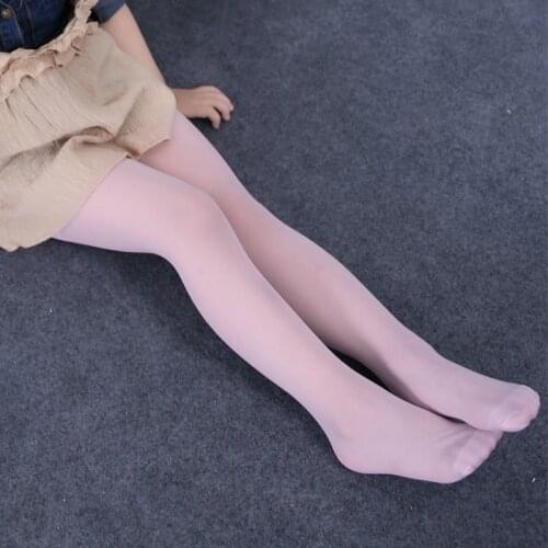 Summer Child Girls pantyhose thin sheer white flesh tights ballet dance high elastic stockings for baby girl children 90-140cm