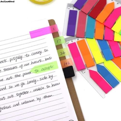 Sticker Markers Arrow Index Tabs Page Markers Sticky Notes Writable Adhesive Strips For Page Marking School Office Stationery