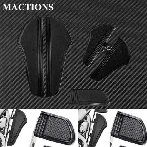 Motorcycle Driver Passenger Rear Front Foot Pegs Floorboard Fit For Harley Touring Electra Street Glide 1989-Later FL Softail