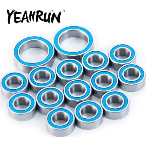 YEAHRUN 15Pcs Wheel Hub Sealed Bearing Kit for ECX 1/10 2wd 1/10 RC Crawler Car Upgrade Parts Accessories