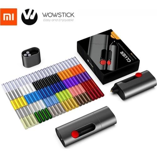 New Wowstick Cordless Electric Hot Melt Glue Pen Gluer 2000mAh Type-C Rechargeable Wireless DIY Art Craft Glue Pen