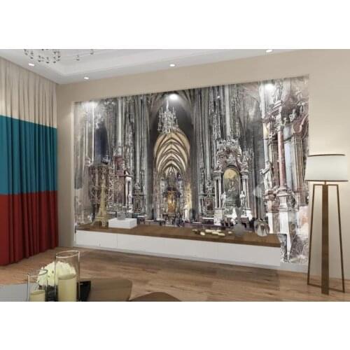 Wallpaper for office walls Living room bedroom Nordic church scenery customize 2019 3D mural wallpaper