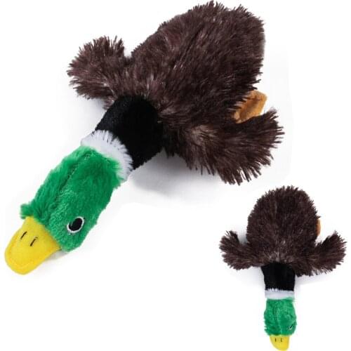 Papa Duck Make Sound Plush Dog Toys Cute Anmials Shape Squeak Durable Chew Training Molar Interative Pet Puppy Play Squeaker Toy