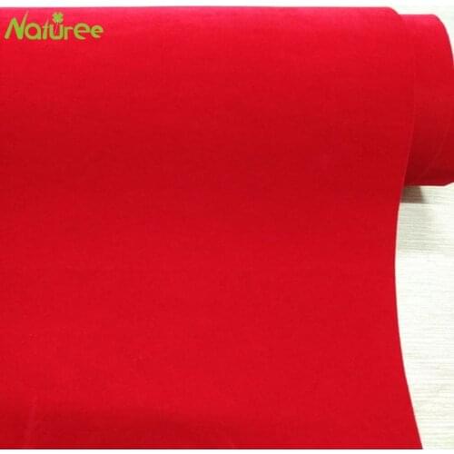 45cm*1m Red Color Self Adhesive Velvet Flocking Liner Jewelry Contact Paper DIY Sticky Fabric