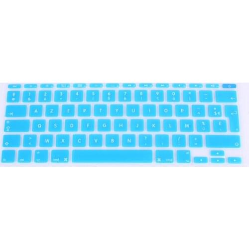 Silicone Soft Color Azerty French Uk/Eu Franch 11.6 Inch Keyboard Cover Skin For Macbook For Mac Book Air 11 11.6'' Inch