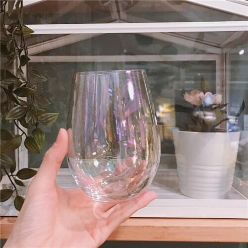 Nordic Drinking Glasses Cups Round Heat Resistant Colorful Glass Cups Mug Dessert Copos De Vidro Kitchen Dining Bar EB5BLB