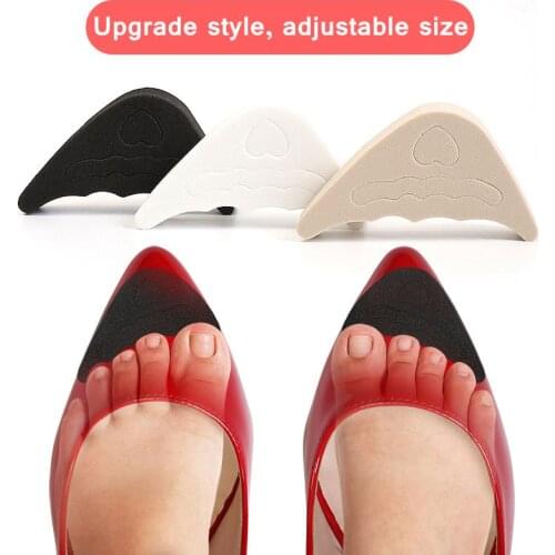1pair Women High Heel Toe Plug Insert Shoe Front Filler Cushion Pain Relief Protector Accessories Forefoot Pad Half Feet Insoles