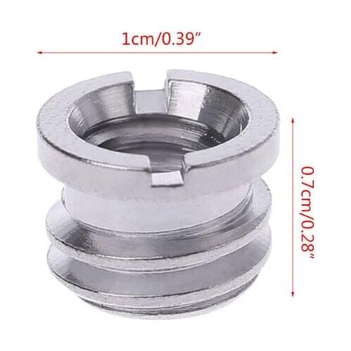 1Pc 1/4\" To 3/8\" Camera Screw Nut Connecting Adapter Tripod Converter Supports H7ED