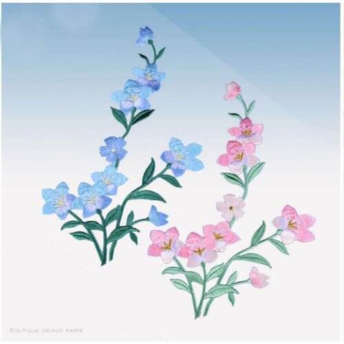 1pcs/lot Patches Flowers Embroidered Patch Iron On Fabric Repair Sew Badges Clothes Appliques Sticker