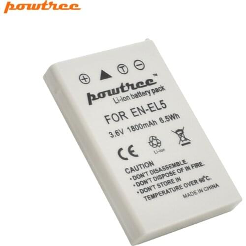 3.6v 1800mAh EN-EL5 EN EL5 ENEL5 batteries Li-ion Camera Battery For Nikon Coolpix P90 P100 P500 P510 P520