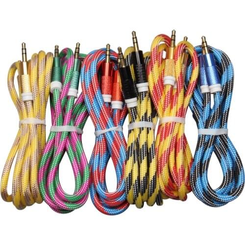 1.5m Dragon Pattern Style AUX Audio Cable Cord Male/Male Kabel Gold Plug Car Aux Cord for Iphone Samsung Xiaomi Wholesale 50pcs